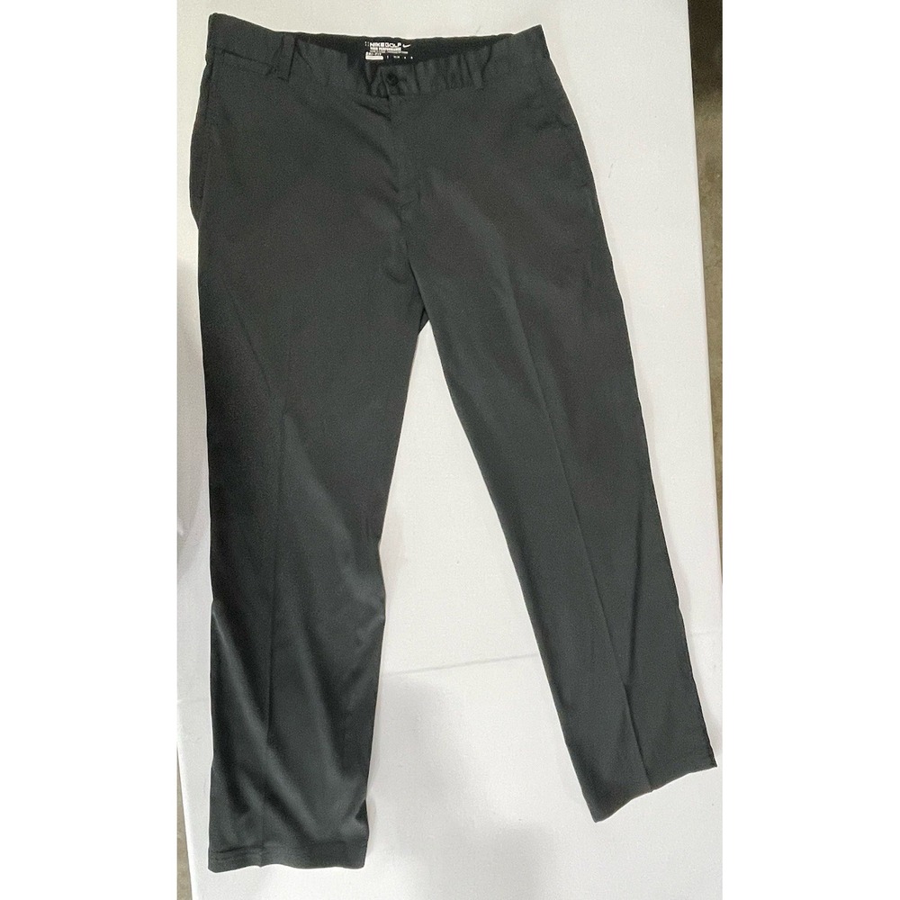 Nike Golf Men's Black Tour Performance Dri Fit Pants 34 Waist 32 Inseam